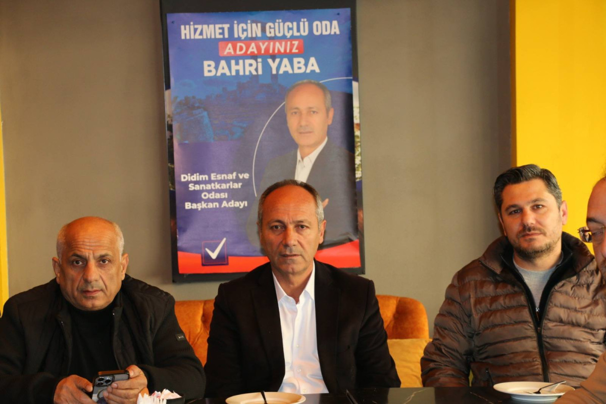 BAHRİ YABA DİDİM ESNAF ODASINA ADAY OLDUĞUNU AÇIKLADI