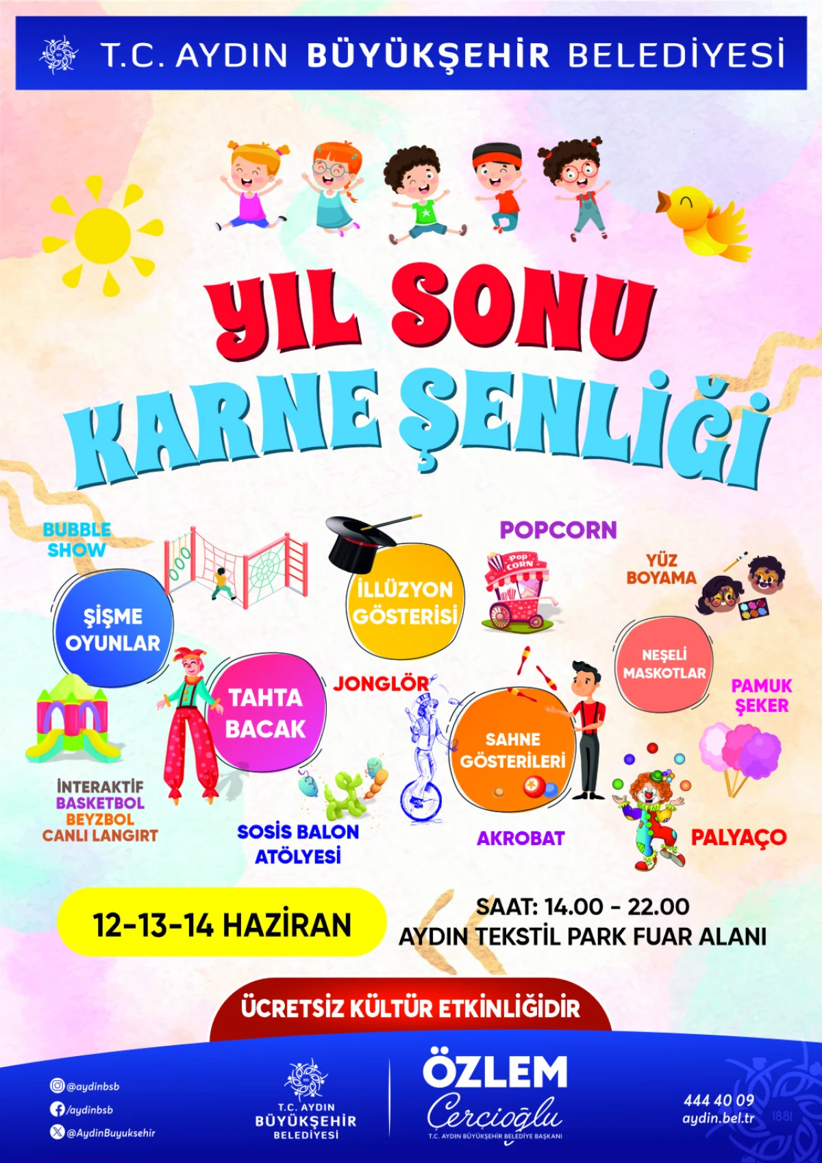 BAŞKAN &Ccedil;ER&Ccedil;İOĞLU&rsquo;NDAN &Ouml;ĞRENCİLERE TATİL HEDİYESİ: