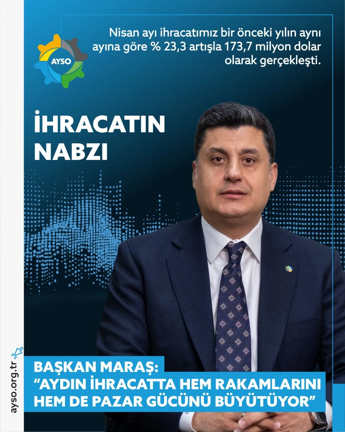 BAŞKAN MARAŞ: &ldquo;AYDIN İHRACATTA HEM RAKAMLARINI HEM DE PAZAR G&Uuml;C&Uuml;N&Uuml; B&Uuml;Y&Uuml;T&Uuml;YOR&rdquo;