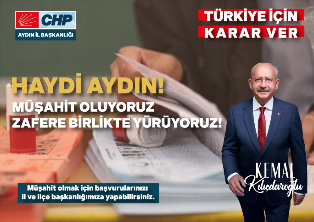 CHP AYDIN VATANDAŞLARA SESLENDİ 
