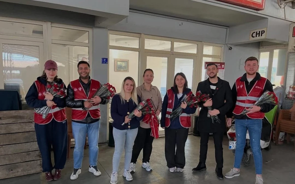 CHP Bozdoğan Gen&ccedil;lik ve Kadın Kolları&rsquo;ndan 8 Mart&rsquo;ta &Uuml;reten Kadınlara Ziyaret