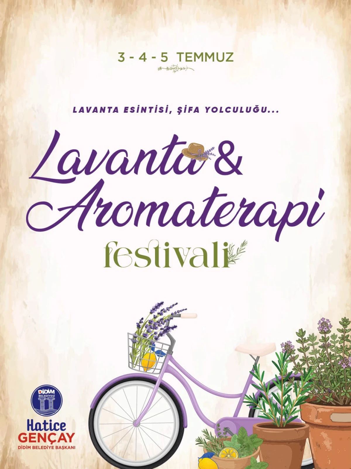 DİDİM BELEDİYESİ LAVANTA VE AROMATERAPİ FESTİVALİ KAPILARINI A&Ccedil;IYOR