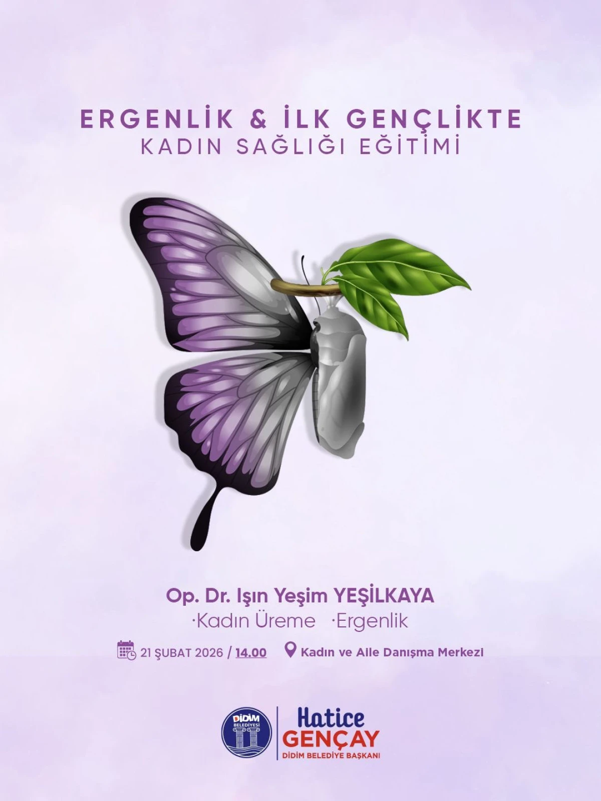 Didim Belediyesi&rsquo;nden Ergenlik ve İlk Gen&ccedil;likte Kadın Sağlığı Eğitimi