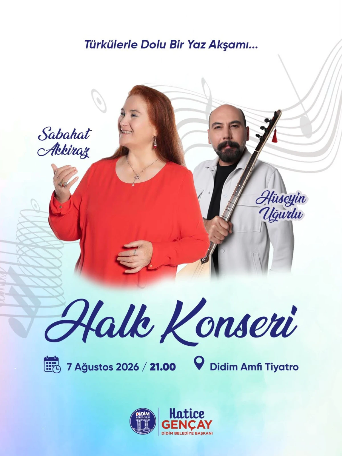 DİDİM BELEDİYESİ'NDEN T&Uuml;RK&Uuml; DOLU BİR YAZ AKŞAMI