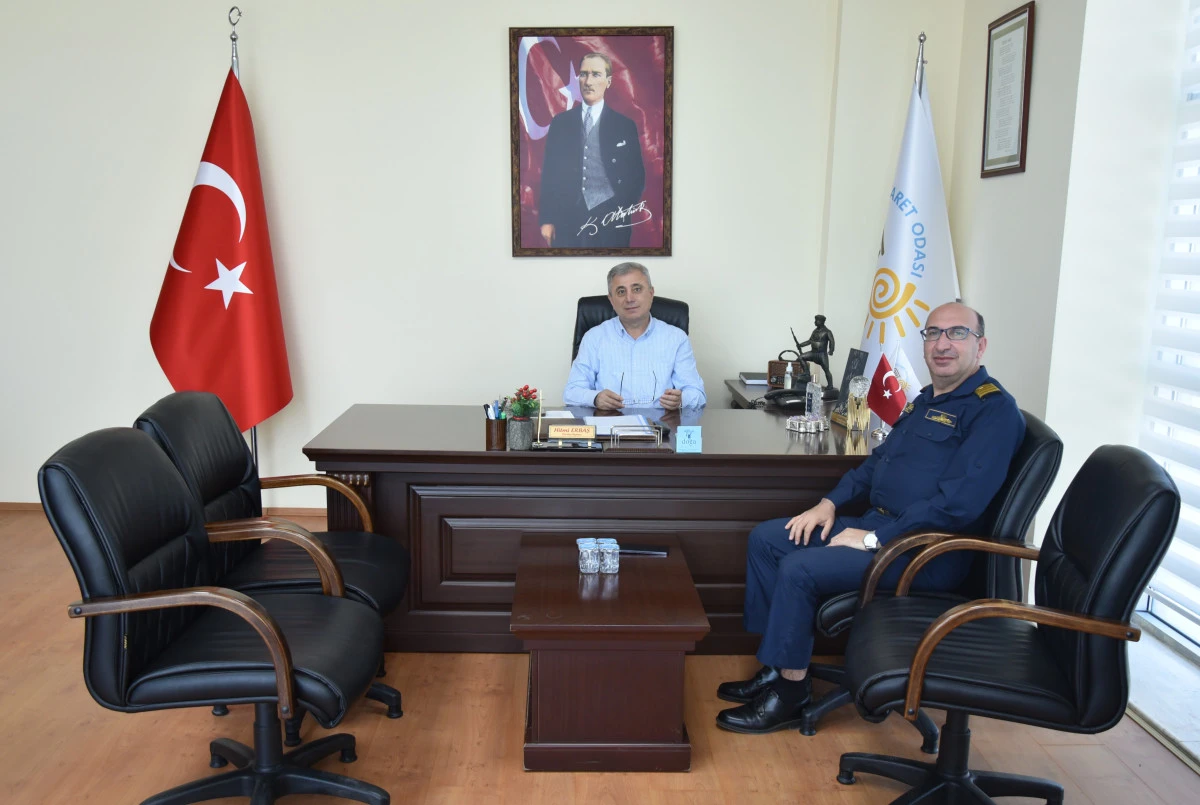 Didim Garnizon Komutanı Arslan Didim Ticaret Odasını Ziyaret Etti