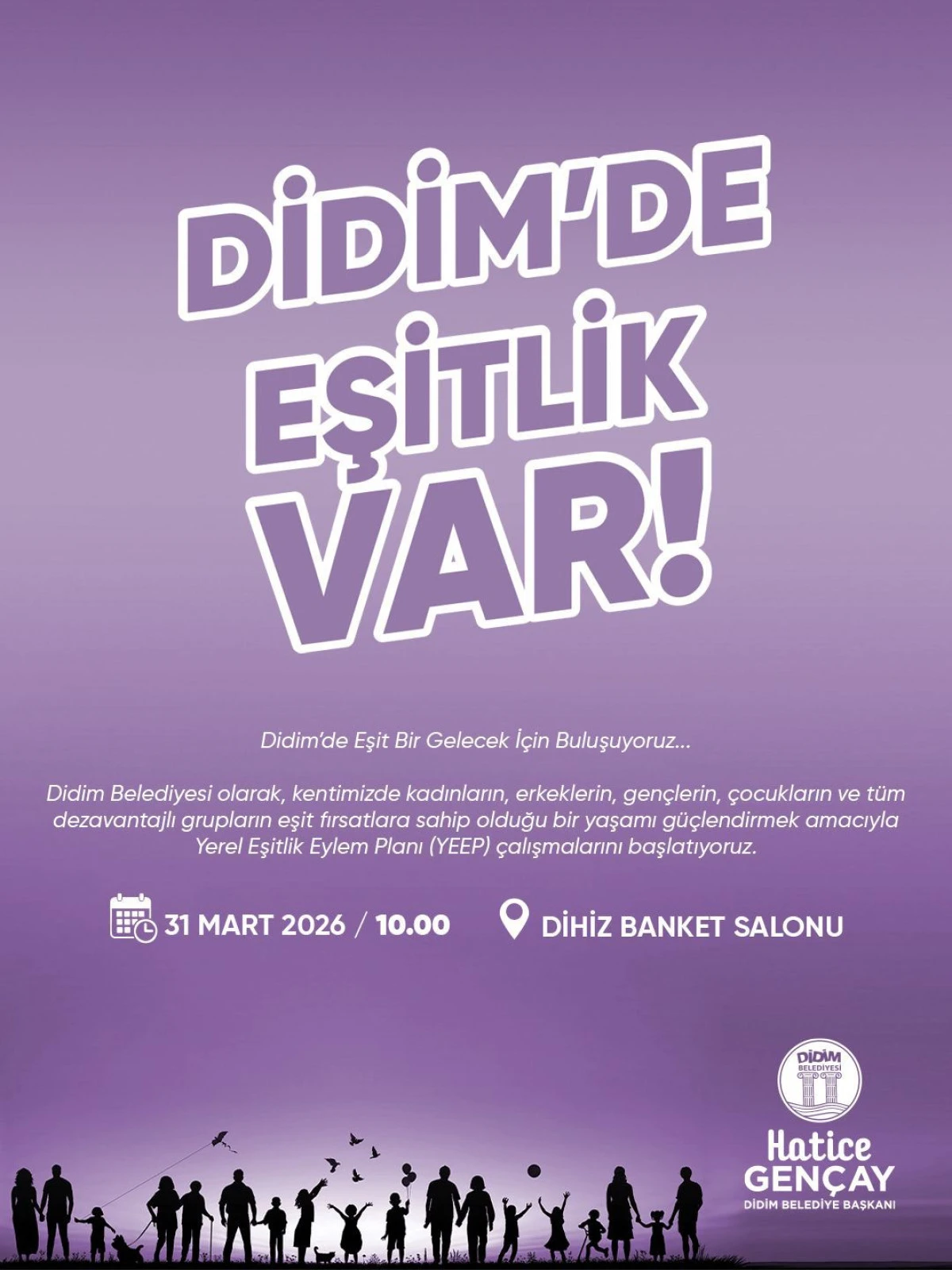 DİDİM&rsquo;DE EŞİTLİK VAR, DİDİM BELEDİYESİ YEREL EŞİTLİK EYLEM PLANI (YEEP) &Ccedil;ALIŞTAYI D&Uuml;ZENLİYOR