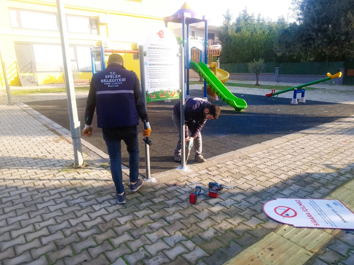 EFELER’İN EKİPLERİ DAHA GÜVENLİ PARKLAR İÇİN MESAİDE