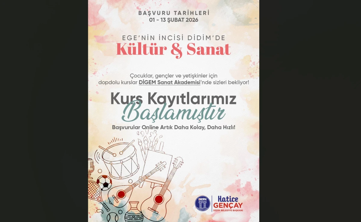 EGE&rsquo;NİN İNCİSİ DİDİM&rsquo;DE K&Uuml;LT&Uuml;R VE SANAT KURSLARI BAŞLIYOR