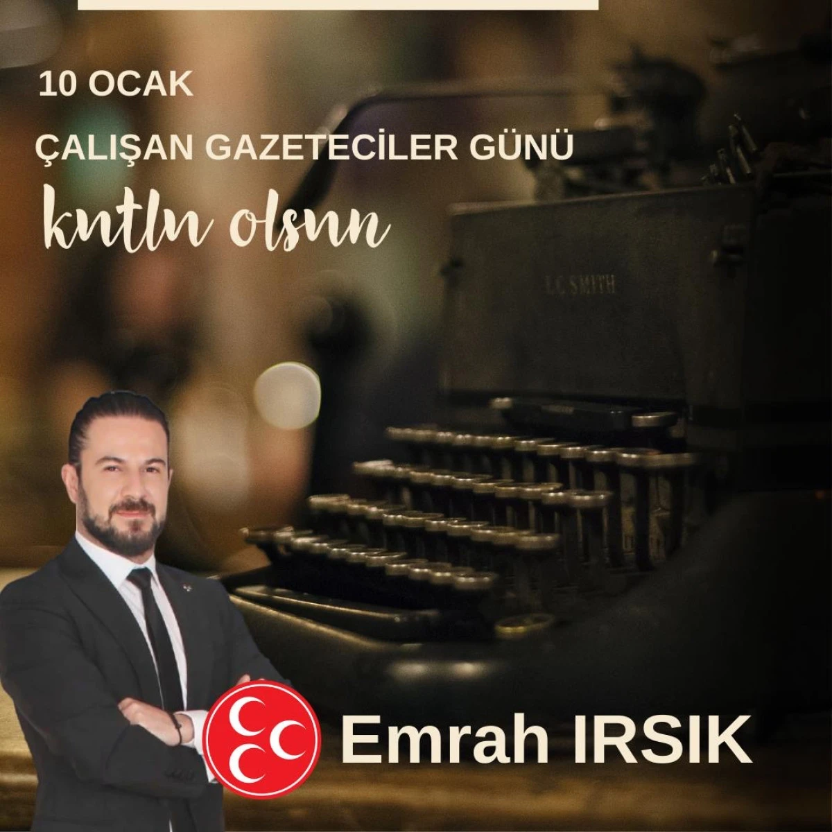 Emrah Irsık 10 Ocak &Ccedil;alışan Gazeteciler g&uuml;n&uuml; kutlaması 