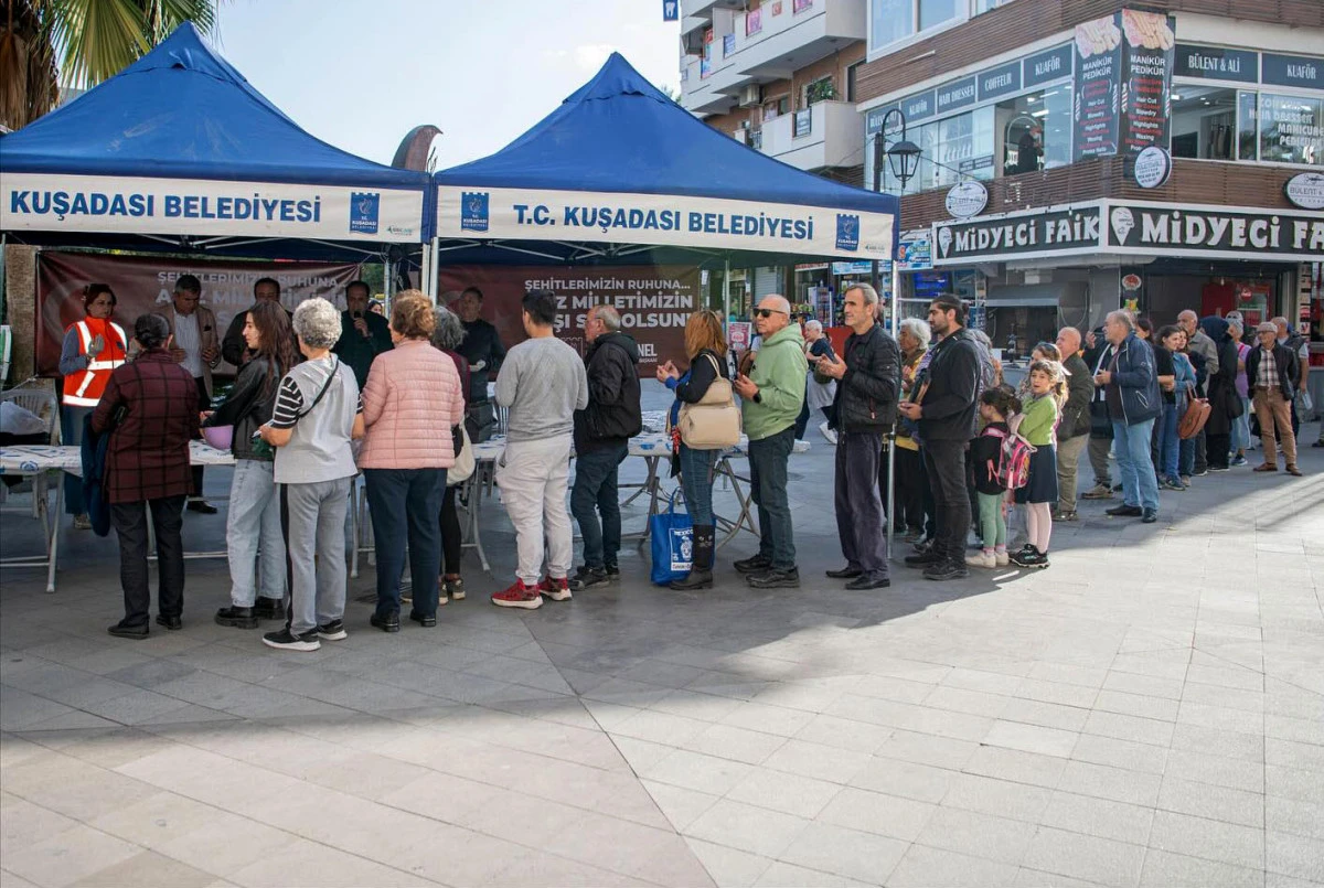KUŞADASI BELEDİYESİ’NDEN ŞEHİTLER İÇİN LOKMA HAYRI