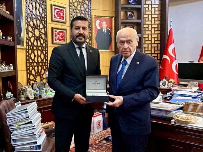 MHP Aydın İl Başkanı Cihangiroğlu, Genel Başkan Bah&ccedil;eli&rsquo;yi Ziyaret Etti...